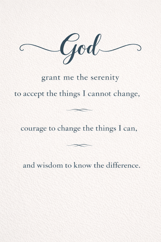 The Serenity Prayer Classic (digital download)