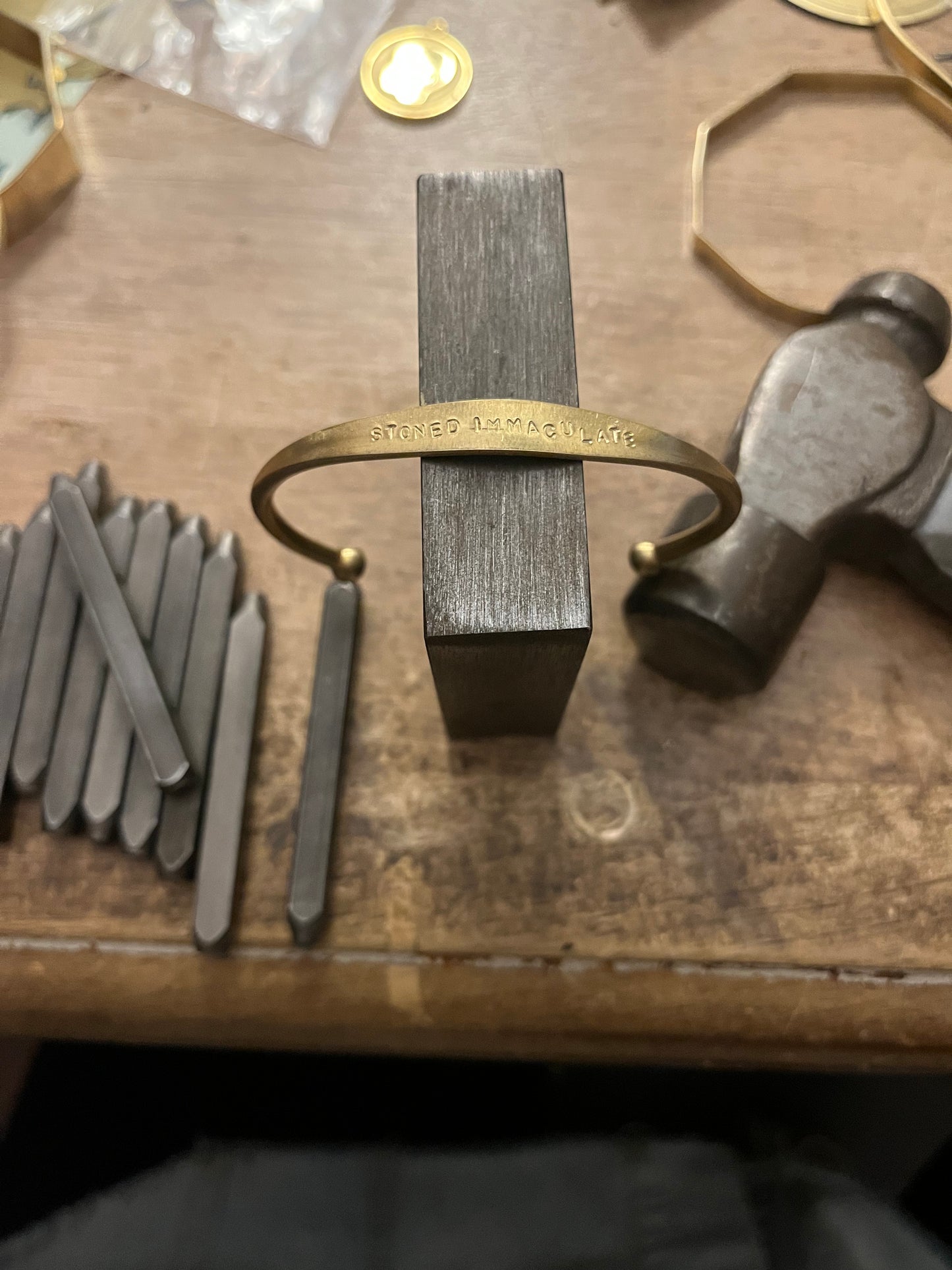 “Stoned Immaculate” Birch Cuff