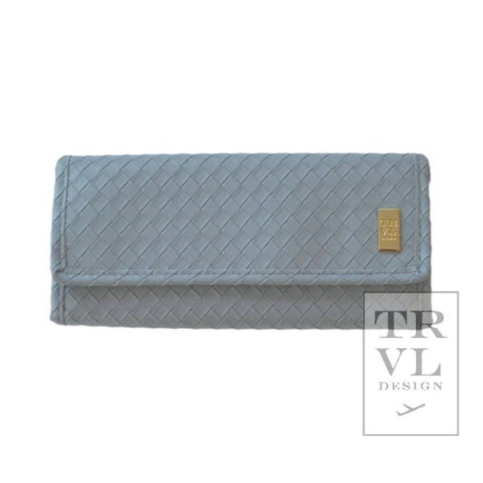 Luxe Jewelry Wallet -  Woven Bleu *In Stock 11/3