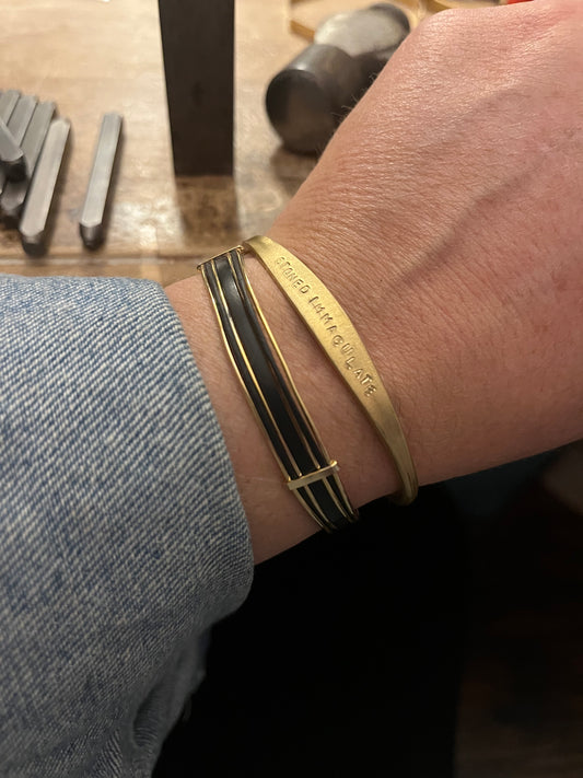 “Stoned Immaculate” Birch Cuff