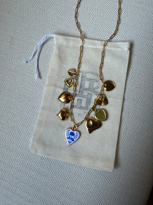 Queen Of Hearts Charm Necklace