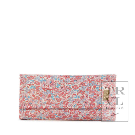 Luxe Jewelry Wallet - Marseille With Pink Pinstripe Liner