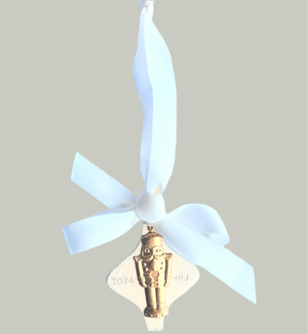 Nutcracker Custom Stamped Ornament