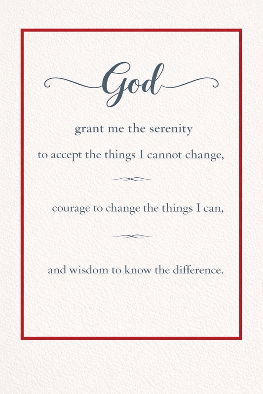 The Serenity Prayer Classic with an Elegant Border (digital download)