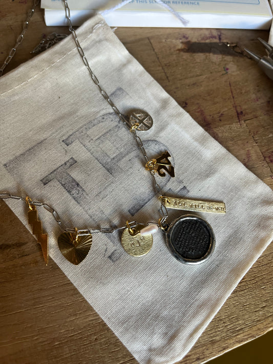 Gal Charm Necklace (Customize in notes with Monogram)