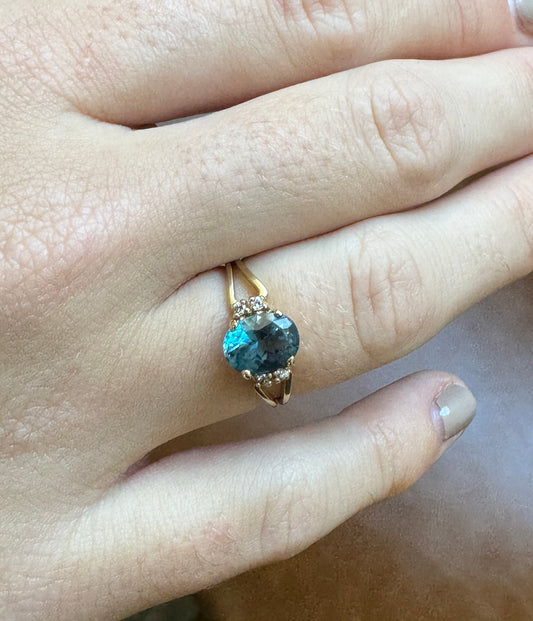 Blue Topaz Ring