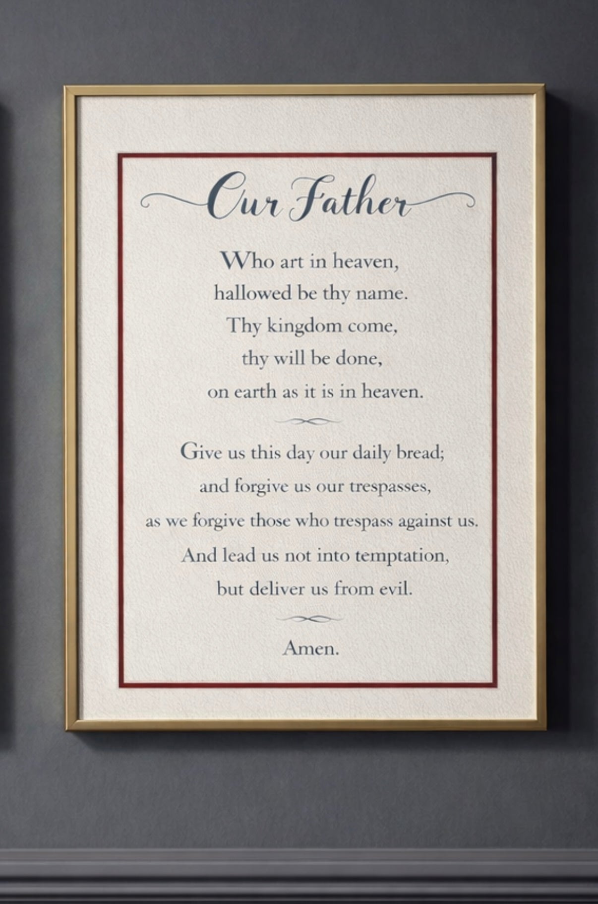 The Serenity Prayer Classic with an Elegant Border (digital download)