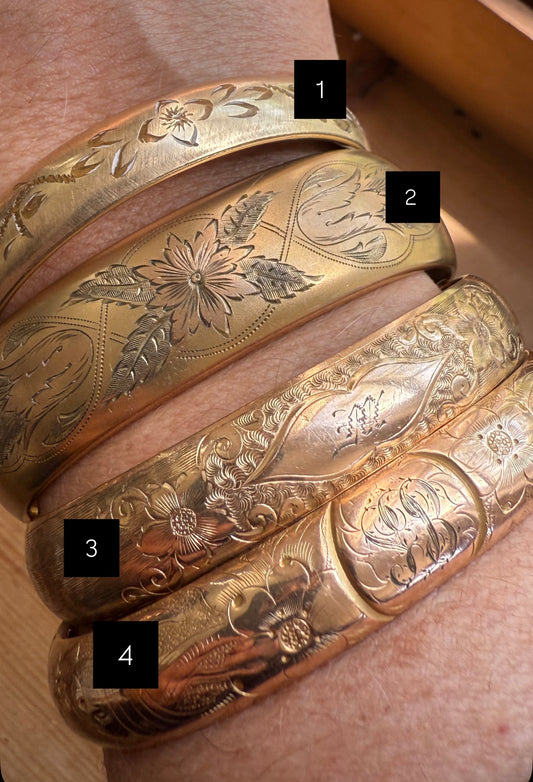 Gold Filled Vintage Bangles Collection Two