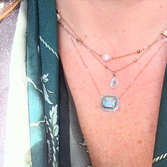 Blue Topaz Necklace
