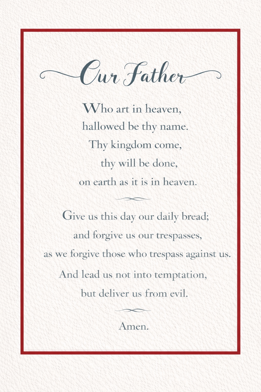 The Lord’s Prayer Classic with Elegant Border (digital download)