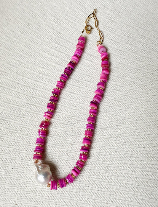 Pop of Pink Necklace