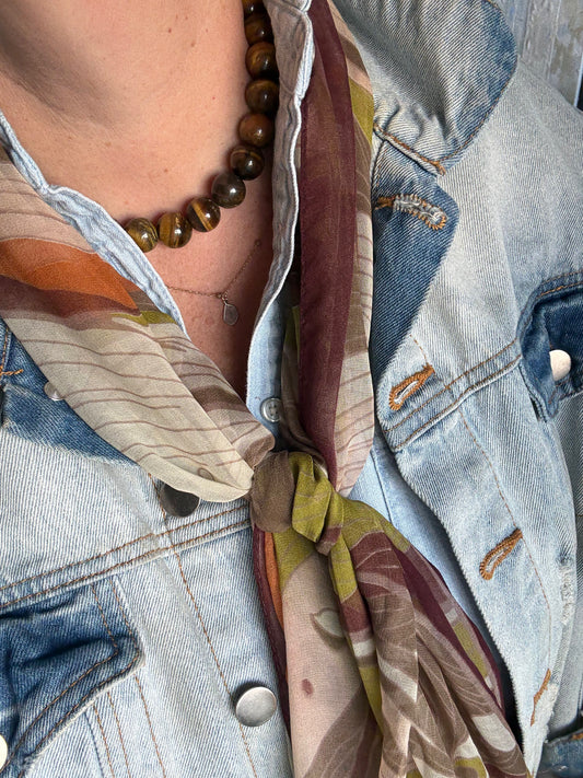 Tiger Eye Chunky Necklace