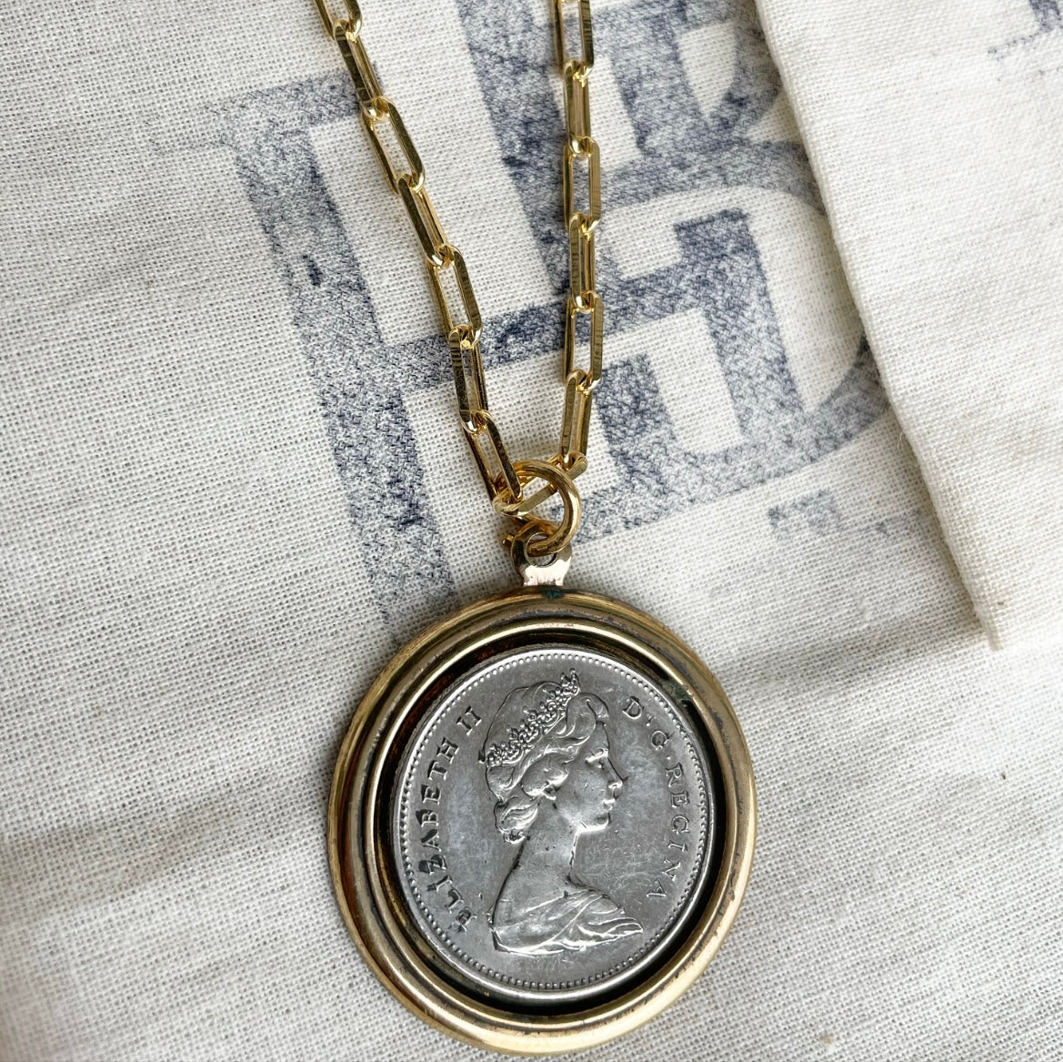 Queen Elizabeth ll Coin Necklace