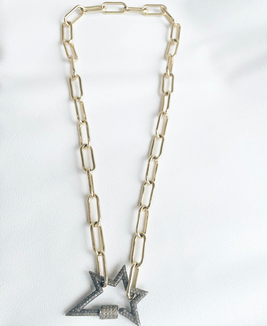Pave Diamond Star Necklace