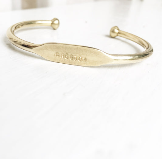 “Freedom" | Stamped Hall Cuff