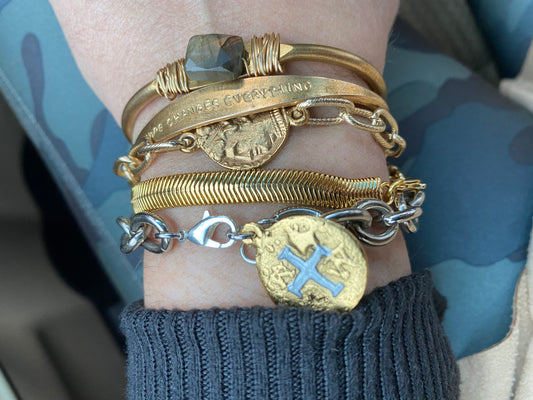 Courage Labradorite Cuff