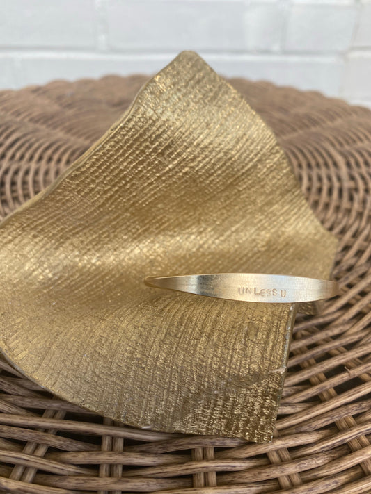 "Unless U" | Birch Cuff