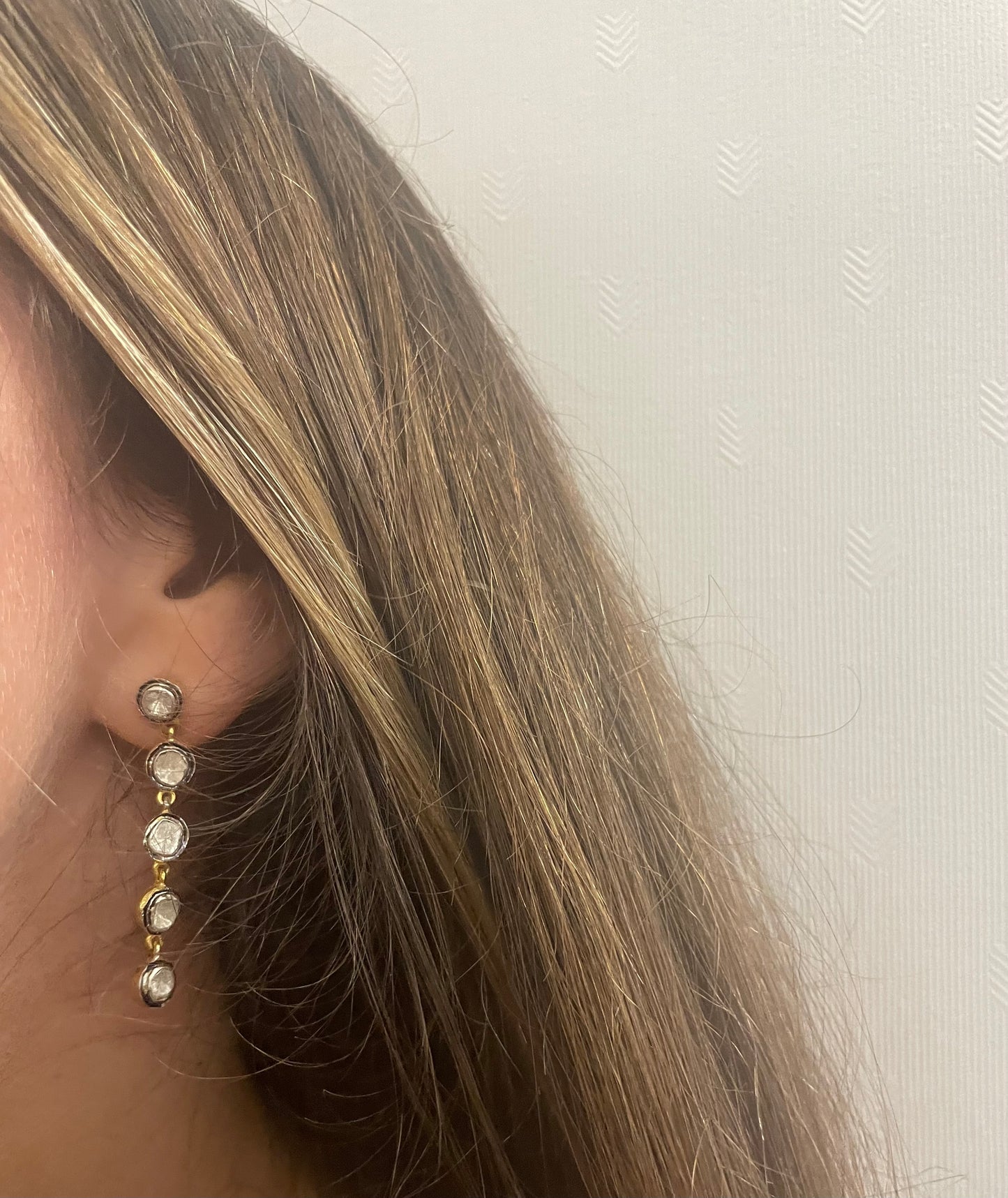 Drop Diamond Earrings