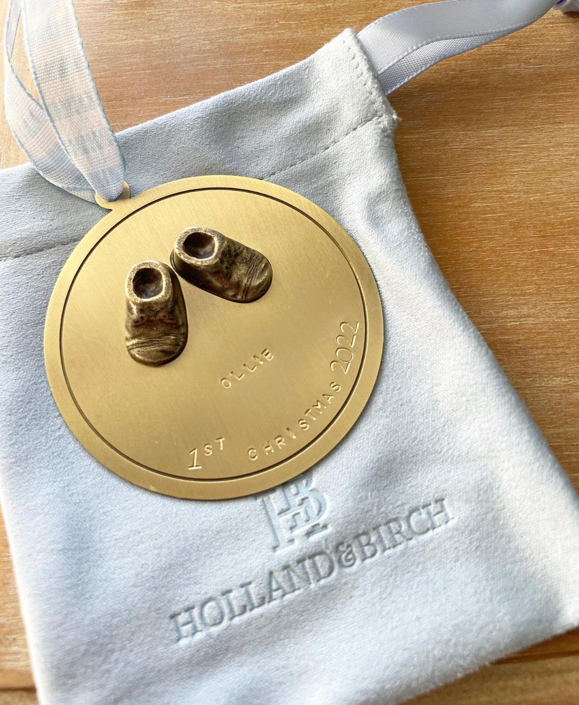 Silas Baby Shoe Brass Ornament