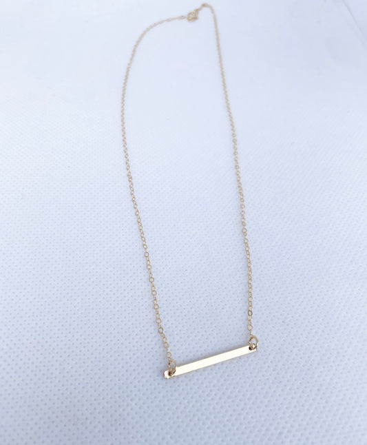 Bristol 14k Gold Filled Bar Necklace