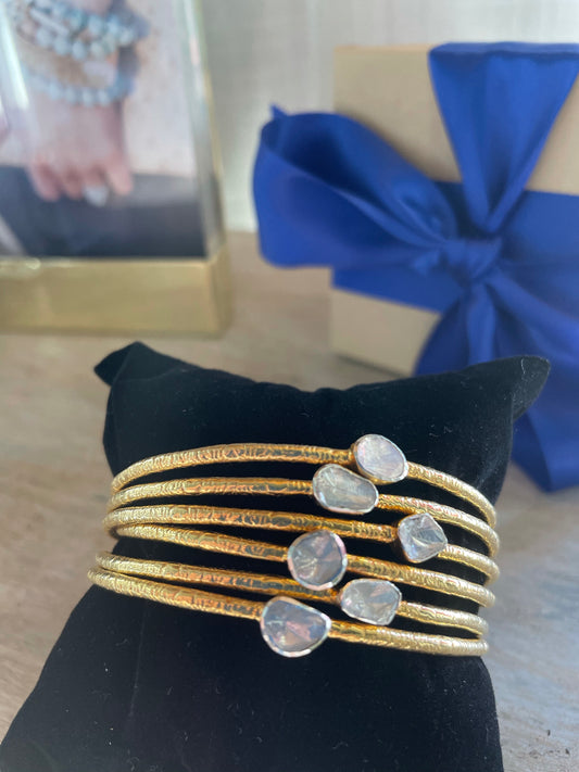 Collected Diamond Bangle