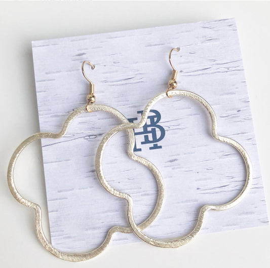 Quatrefoil 2” Earrings