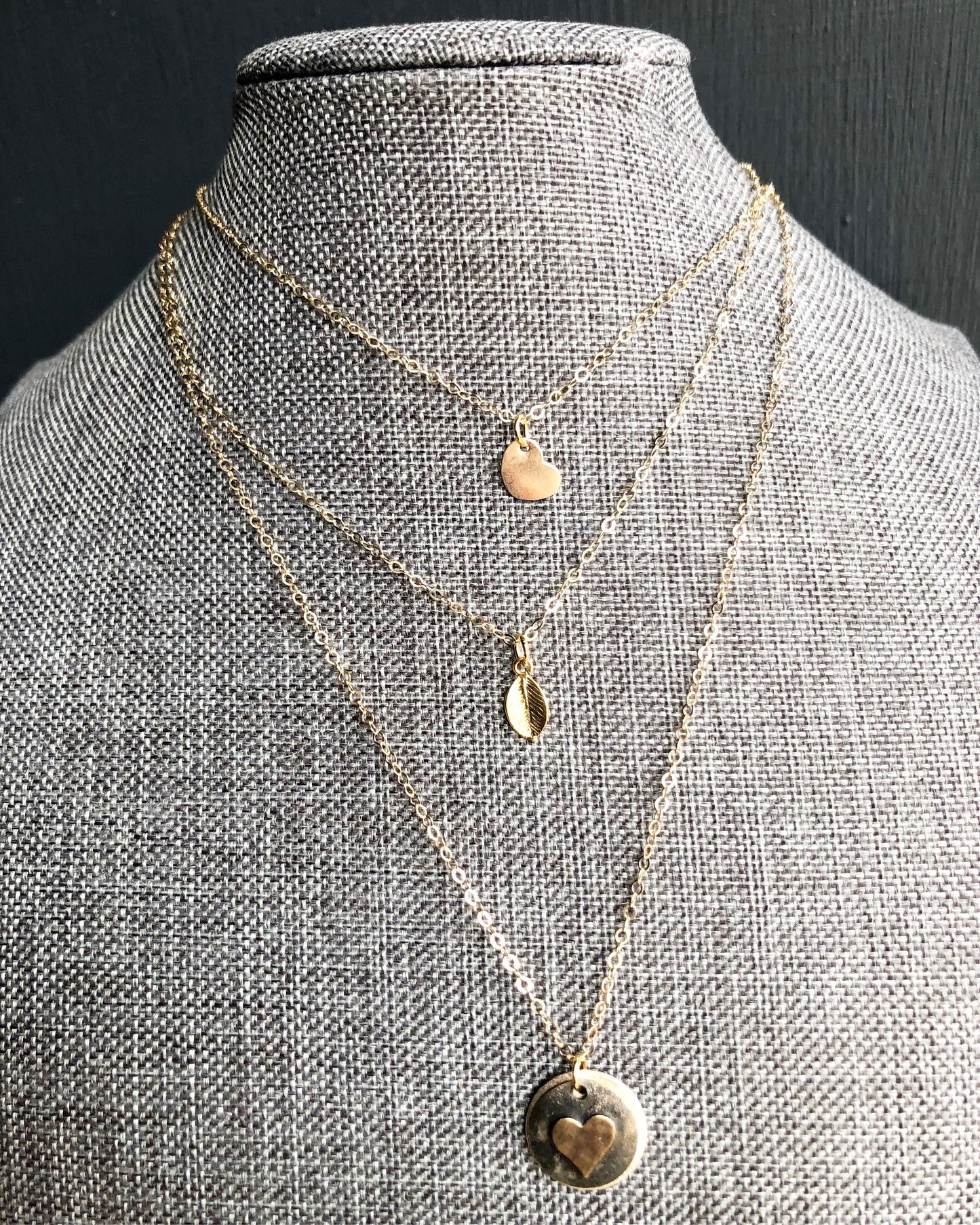 Lou 14k gold filled heart + 14k gold filled chain