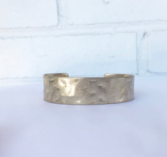 Gold Hammered Cuff