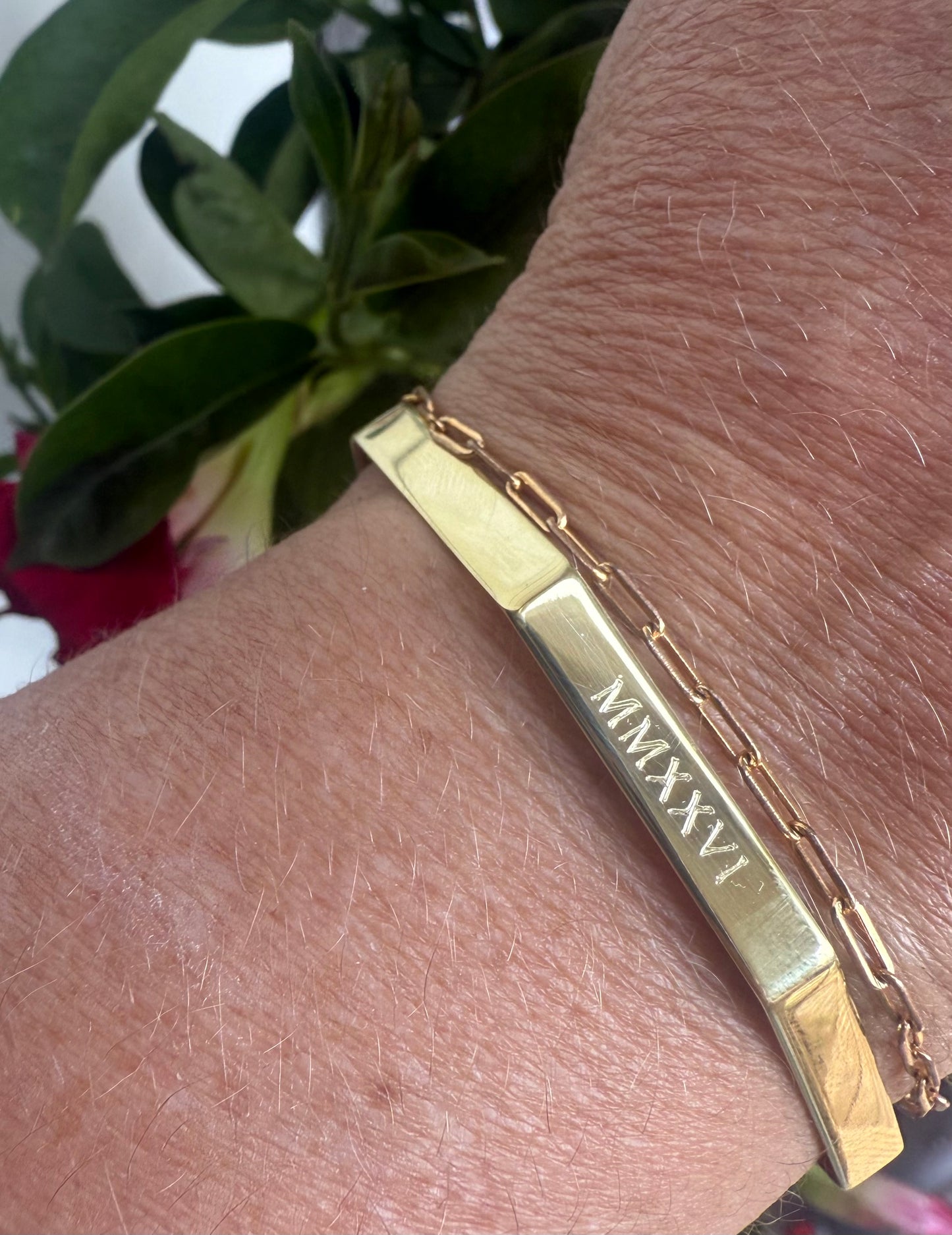 Milla Engraved Year Cuff