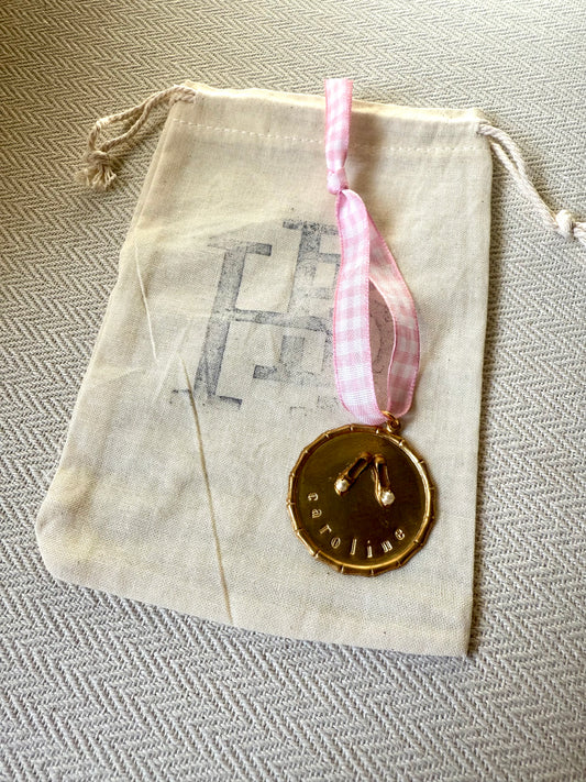 Ballerina Brass Ornament