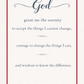 The Serenity Prayer Classic with an Elegant Border (digital download)
