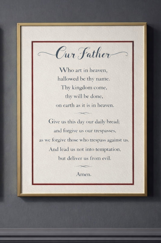 The Lord’s Prayer Classic with Elegant Border (digital download)