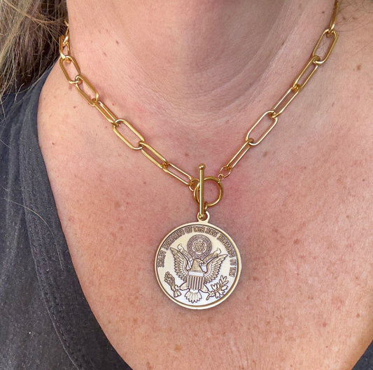 Patriotic Coin Necklace