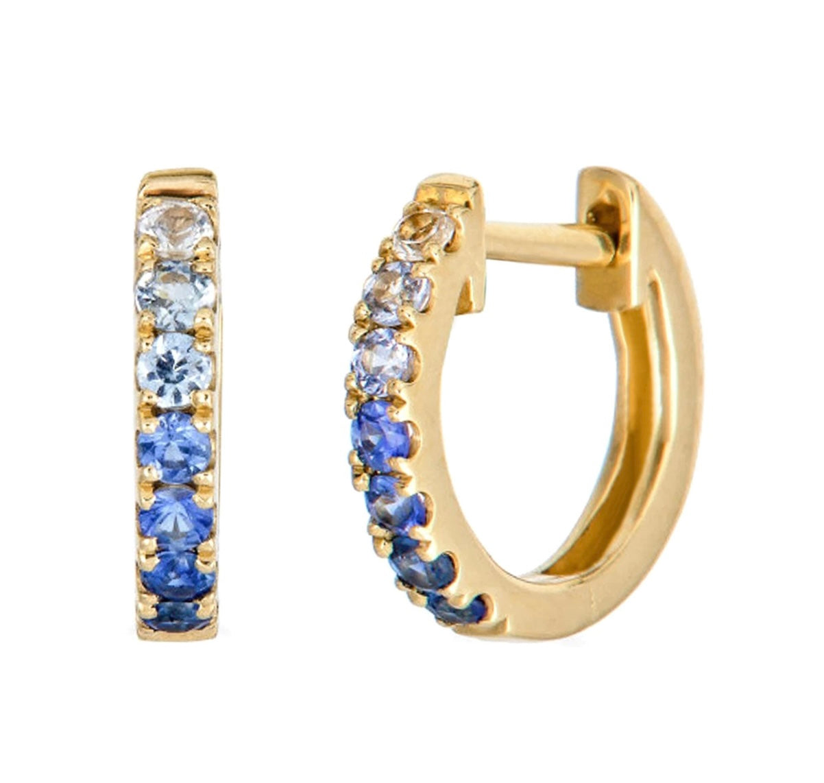 Ombré Sapphire Huggies