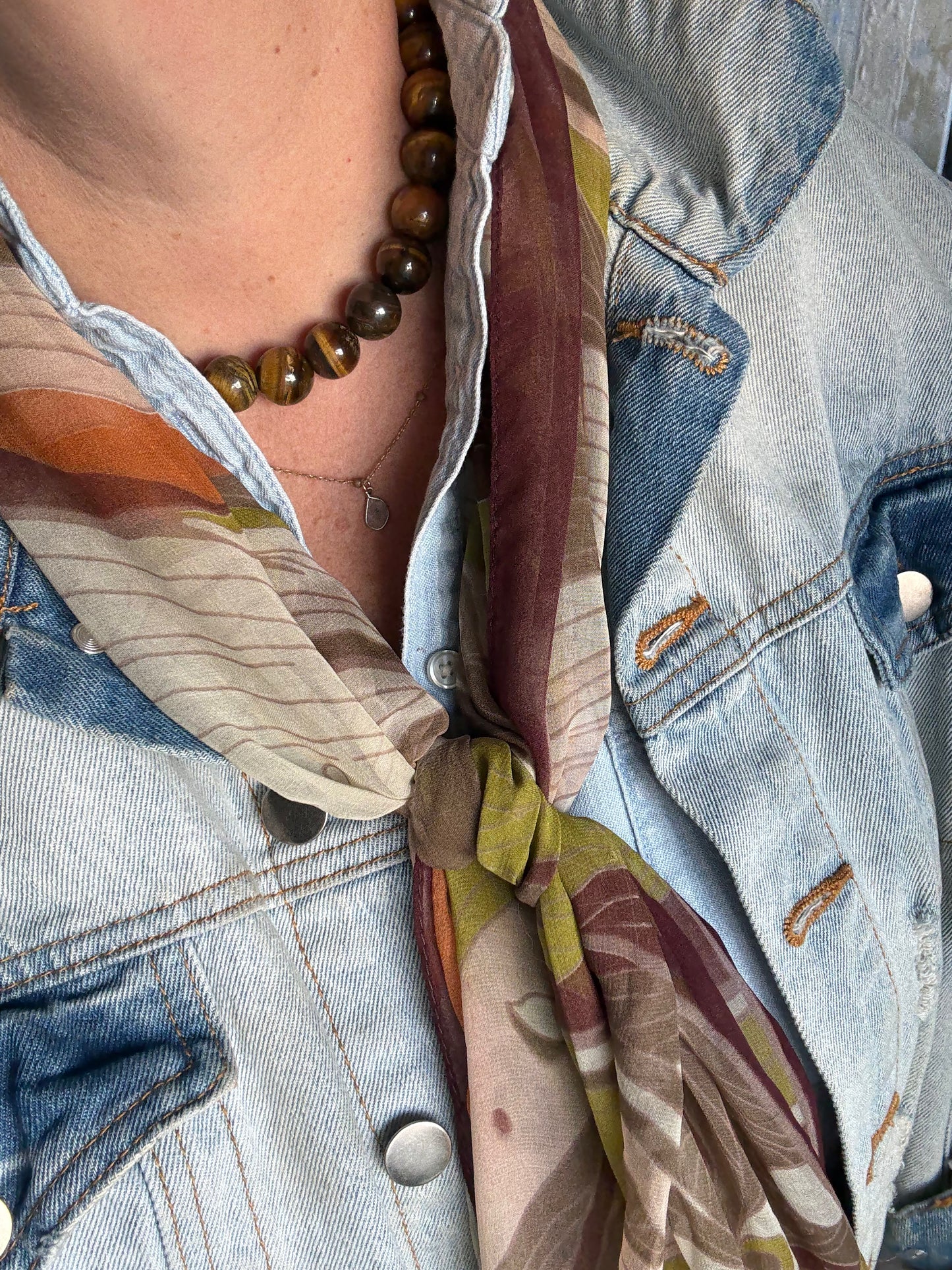 Tiger Eye Chunky Necklace