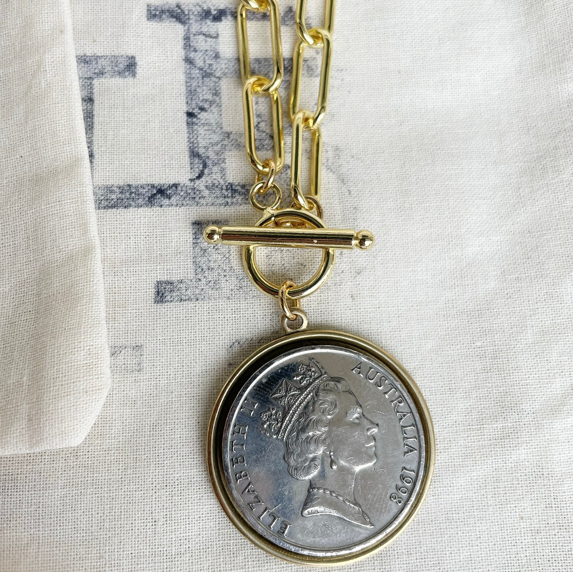 Queen Elizabeth ll Coin Necklace