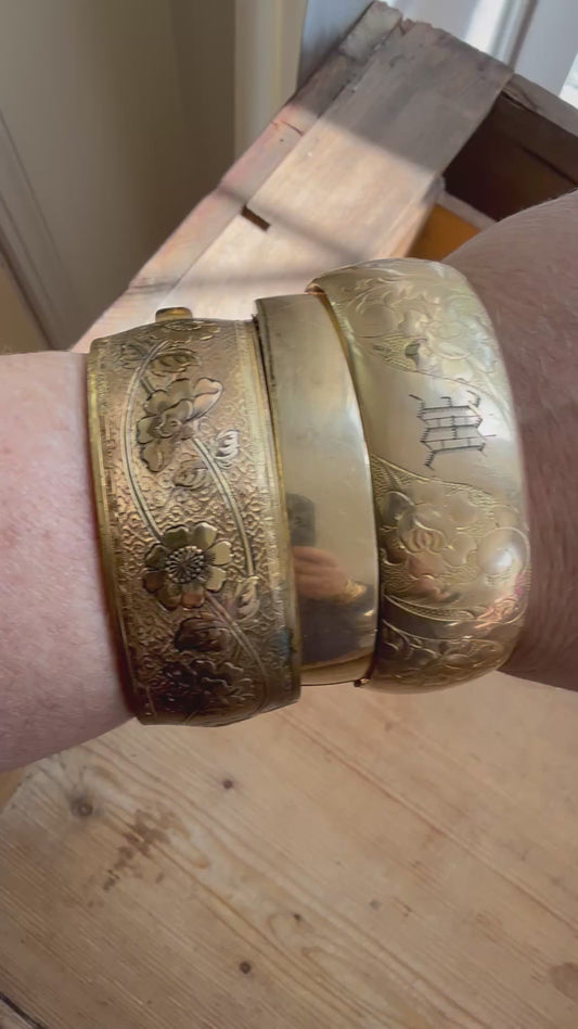 Gold Filled Vintage Bangles Collection One