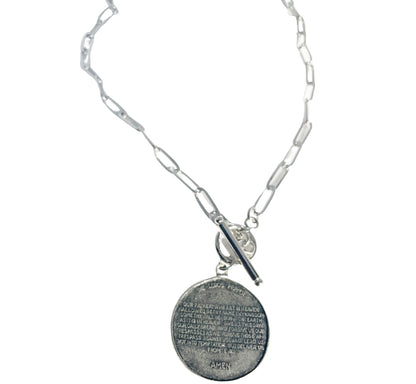 Lord’s Prayer Charm Necklace | 24k Gold Plated