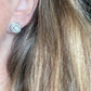 Rough Cut & Pave Diamond Earrings