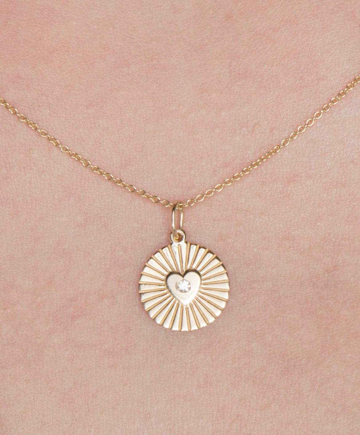 Heart of Hope 14k Gold with Diamond Necklace