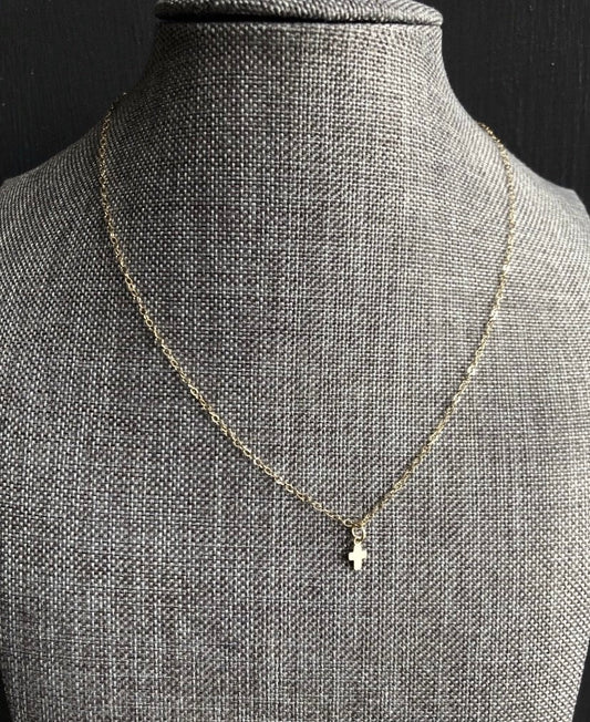 "Unless U" | Dainty Cross Chain Necklace